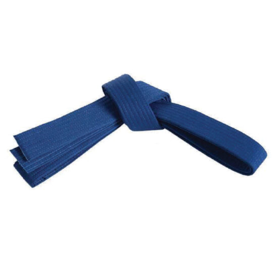 Double Wrap Striped Blue Belt