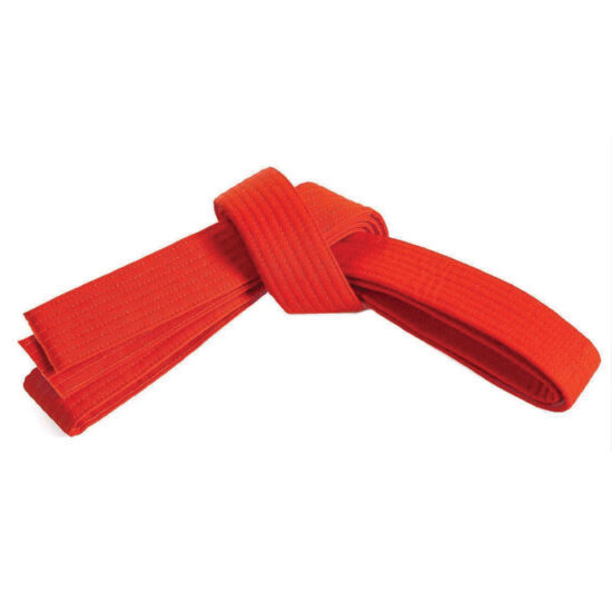 Double Wrap Striped Red Belt