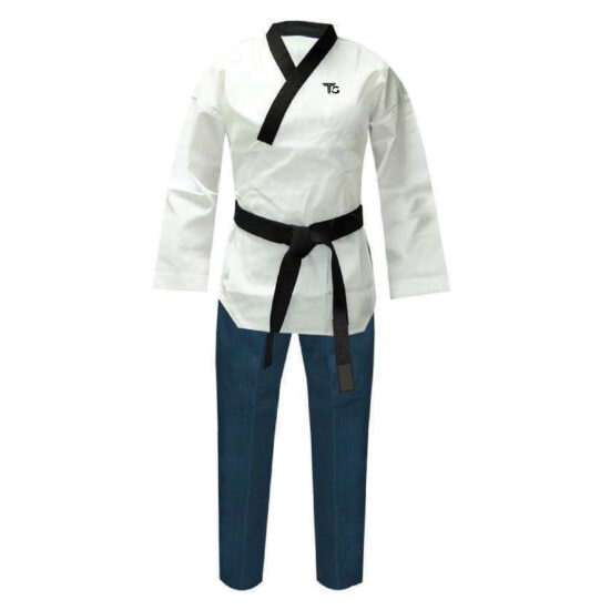 TopGear DAN Lady Embroidered Poomsae Y-Neck Black W&BL