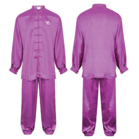 Kung Fu Mulberry Silk Suit Purple