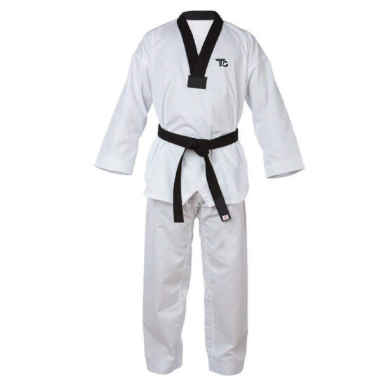 TopGear DAN Lady Embroidered Poomsae Y-Neck Black W Only