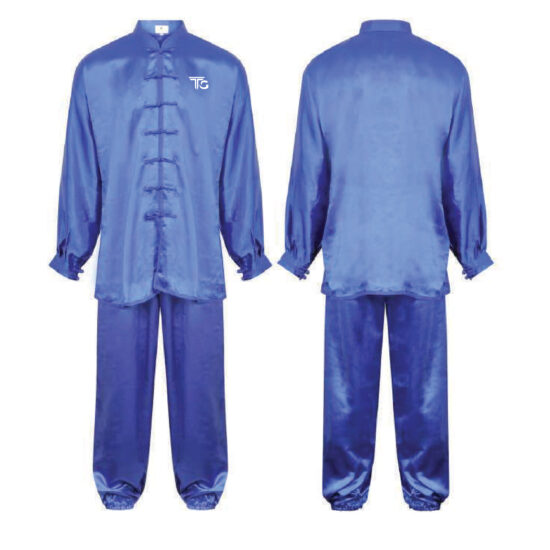 Kung Fu Mulberry Silk Suit Blue