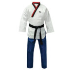 TopGear DAN Lady Embroidered Poomsae Y-Neck Black W,B&R