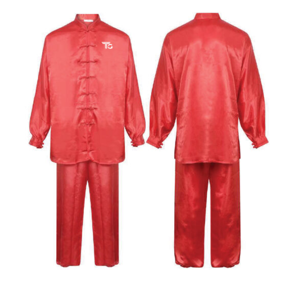Kung Fu Mulberry Silk Suit Red